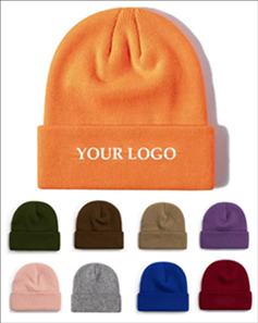 100% Acrylic Beanie Hats Custom Knitted Winter Hats